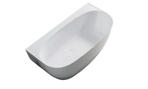 Ванна из искусственного камня Astra Form Атрия 170х85 01010013+08010053 цвет Белый глянцевый
