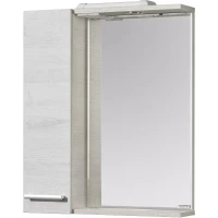 Зеркало со шкафом Aquaton Ронда 60 1A205102RSC2L с подсветкой Дуб сомерсет МДФ / ЛДСП