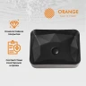 Раковина-чаша Orange 46 B02-460MB Черная матовая фарфор накладная