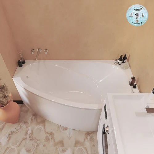 Ванна из искусственного камня Marmo Bagno Турин 170x95 R MB-TR170-95 без гидромассажа
