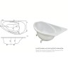 Ванна из искусственного камня Marmo Bagno Турин 170x95 R MB-TR170-95 без гидромассажа