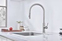 Смеситель для кухни Paulmark Senso Se215180-BS Брашированная сталь латунь