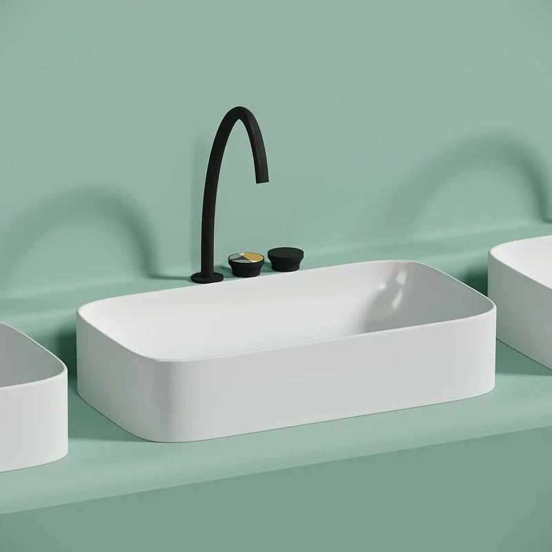 Раковина-чаша Ceramicanova Element 71 CN6054MW Белая матовая фарфор накладная