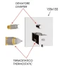 Смеситель для душа Remer Q-Elegance QT09KB с термостатом цвет Хром