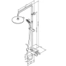 Душевая система AM.PM Crave F079C500 с термостатом Хром