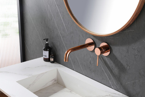 Смеситель для раковины Abber Wasser Kreis AF8112RG Розовое золото