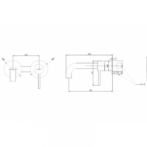 Смеситель для раковины Abber Wasser Kreis AF8112RG Розовое золото