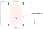 Зеркало-трюмо Art&Max Trento AM-Tre-1000-800-DS-F с подсветкой с сенсорным выключателем стекло