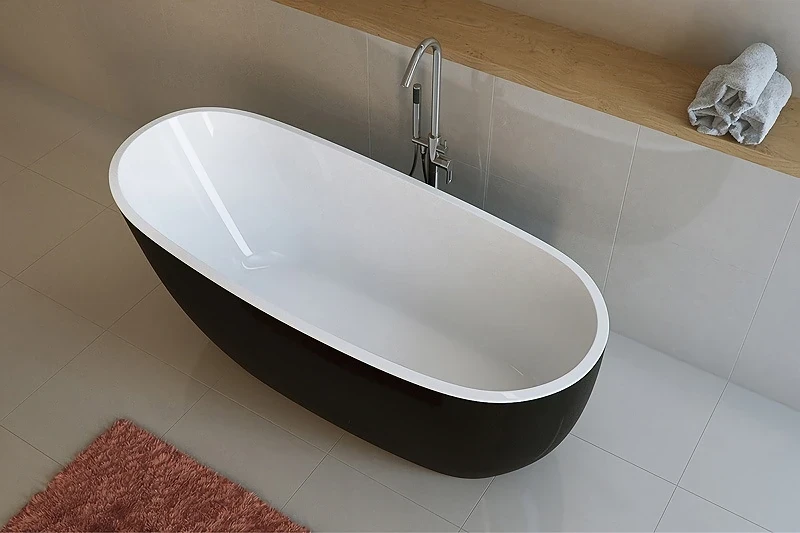 Акриловая ванна Excellent Comfort+ 175x74 WAEX.CMP2.17WB Черная без гидромассажа