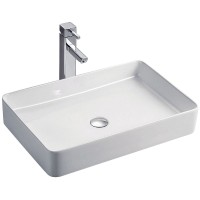 Раковина-чаша Koller Pool Kvadro 60 KR-0600-WB Белая фарфор накладная