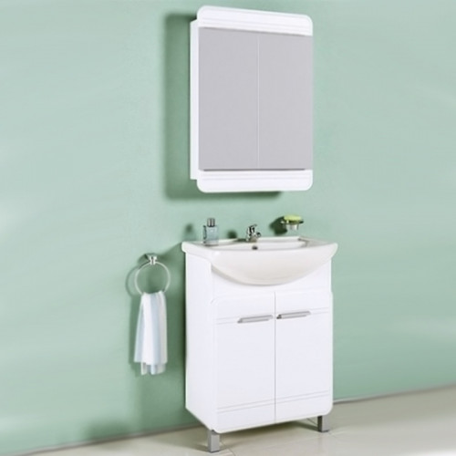 Тумба под раковину Aqwella Корсика 65 Kor.01.06 Белая МДФ / ЛДСП