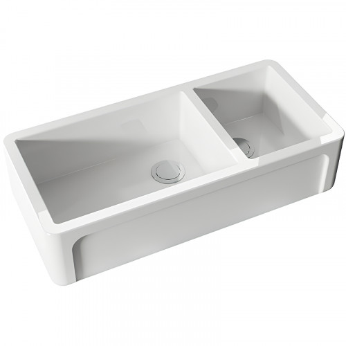 Кухонная мойка Kerasan Hannah Oxfordshire 100 543001 Белая керамика встраиваемый