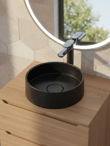 Раковина-чаша Uperwood Tanos Quartz 35 RTanosQuartz35U цвет Уголь