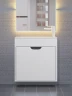 Тумба под раковину Uperwood Modul 60 2930205363 подвесная цвет Белый матовый Графит матовый
