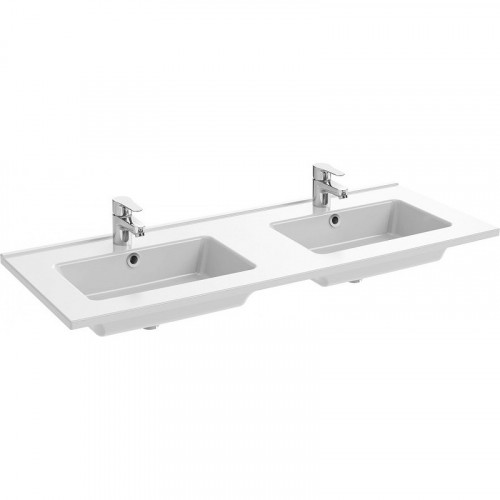 Раковина Jacob Delafon Ola 120 EXVA112-00 двойная Белая фарфор полувстраиваемая