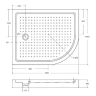 Акриловый поддон для душа Cezares Tray A 120x100 L TRAY-A-RH-120/100-550-15-W-L Белый
