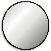 Зеркало Abber Mond 77 AG6204SCB-0.77 с подсветкой Черное с бесконтактным выключателем и диммером стекло