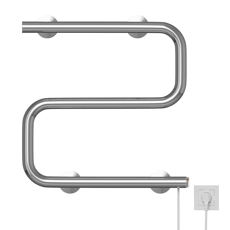 Электрический полотенцесушитель Mixline Simple 40x40 556794 цвет Хром