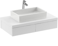 Раковина-чаша Ravak Formy 01 60 D XJL01260000 Белая искусственный камень (литьевой мрамор) накладная
