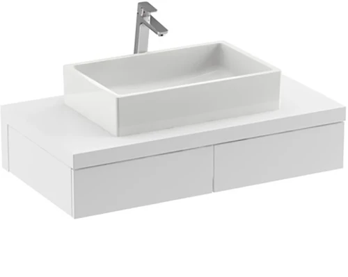 Раковина-чаша Ravak Formy 01 60 D XJL01260000 Белая искусственный камень (литьевой мрамор) накладная