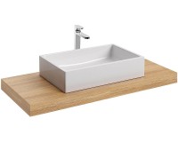 Раковина-чаша Ravak Formy 01 60 D XJL01260000 Белая искусственный камень (литьевой мрамор) накладная