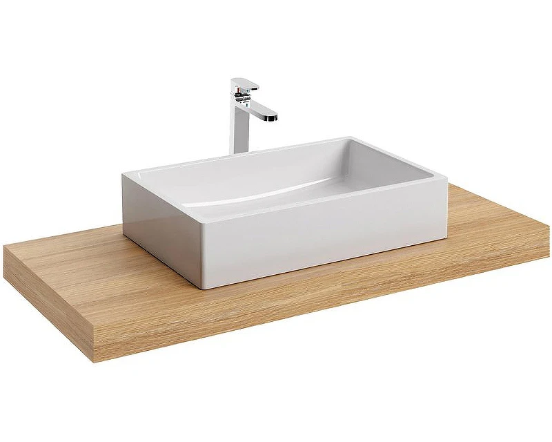 Раковина-чаша Ravak Formy 01 60 D XJL01260000 Белая искусственный камень (литьевой мрамор) накладная
