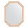 Зеркало Evoform Octagon 55х70 BY 7035 в багетной раме - Беленый дуб 57