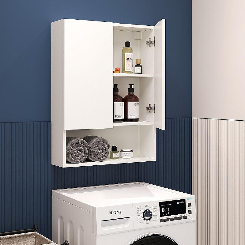 Подвесной шкаф DIWO Тула 60 TUL.SP.60-80/P/W над стиральной машиной цвет Белый