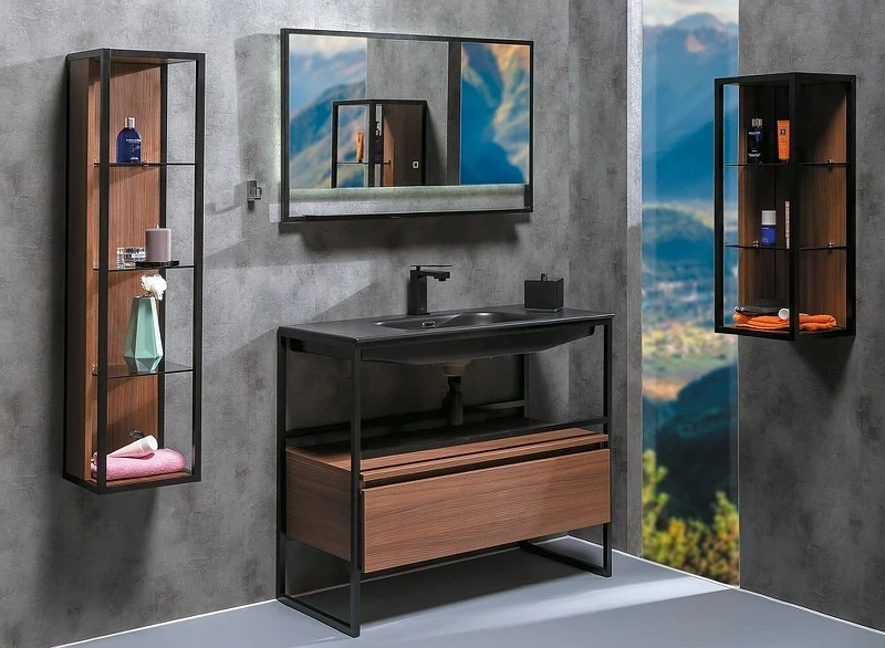 Тумба Boheme Armadi Art Loft 100 894-100-D подвесная Dark Wood МДФ / ЛДСП