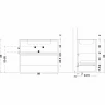 Тумба Boheme Armadi Art Loft 100 894-100-D подвесная Dark Wood МДФ / ЛДСП