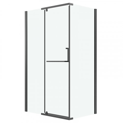 Душевая стенка Grossman Pragma 100 200.K33.03.100.42.00 профиль Графит сатин стекло прозрачное