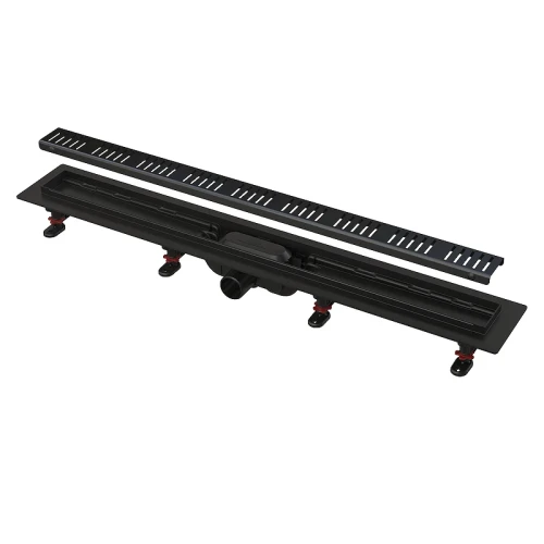 Душевой лоток Alcaplast APZ10BLACK-650M с решеткой цвет Черный матовый