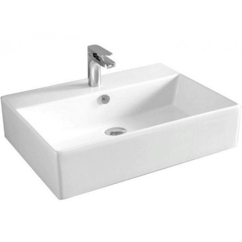 Раковина Artceram Quadro 50 QUL002 01 00 Белая глянцевая фарфор подвесная, накладная
