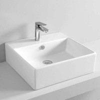 Раковина Artceram Quadro 50 QUL002 01 00 Белая глянцевая фарфор подвесная, накладная