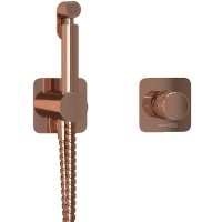 Гигиенический душ со смесителем WasserKRAFT Paar A8851.290.292.335 Розовое золото латунь встраиваемый
