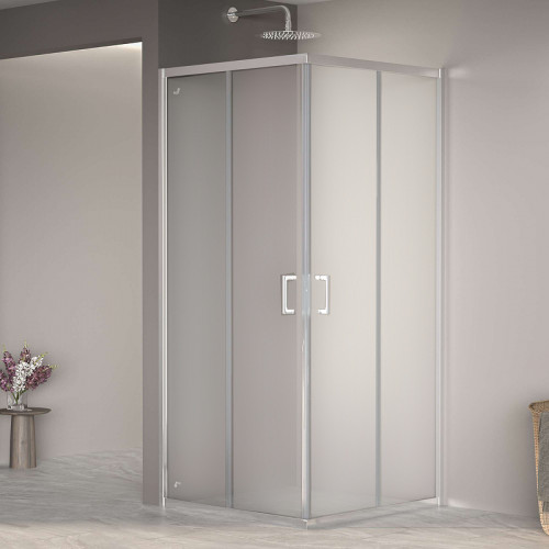 Душевой уголок RGW Passage PA-030 80x80 3508103088-21 профиль Хром стекло матовое-сатинат