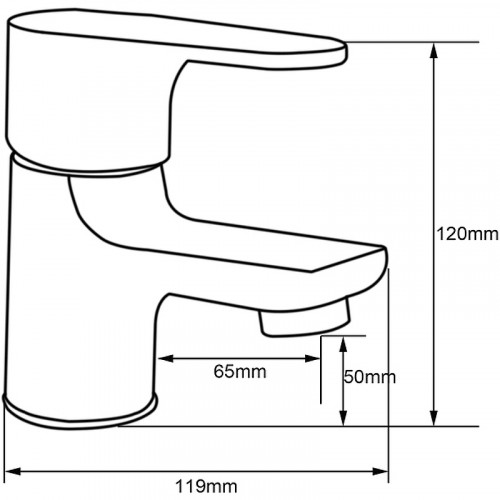 Смеситель для раковины Melodia della vita Rock MDV35221 Хром