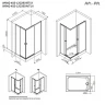 Душевой уголок AM.PM X-Joy 120х90 W94G-403-120290-BT1K профиль Черный матовый стекло прозрачное
