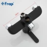 Смеситель для ванны Frap H42 F2242 универсальный Черный матовый Хром латунь на стену