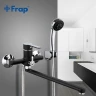 Смеситель для ванны Frap H42 F2242 универсальный Черный матовый Хром латунь на стену