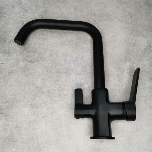 Смеситель для кухни Frap H62 F4362 Черный матовый латунь