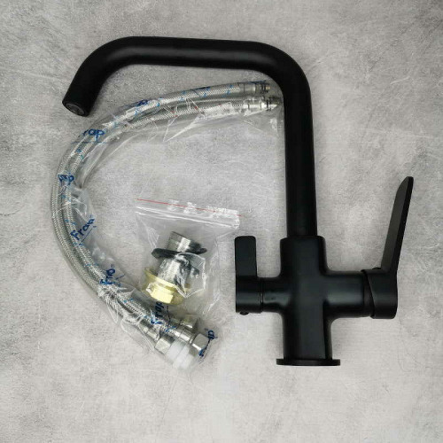 Смеситель для кухни Frap H62 F4362 Черный матовый латунь