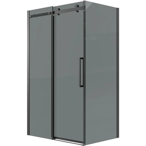 Душевая стенка Grossman Classic 70 200.K33.04.70.21.10 профиль Черный матовый стекло тонированное