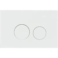 Клавиша смыва Olive's Plaza PL411W Белая матовая