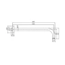 Кронштейн для верхнего душа Fima Carlo Frattini Showerhead F2138CR цвет Хром