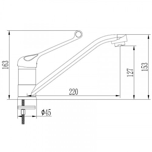 Смеситель для кухни ESKO Kitchen MD 05 Хром