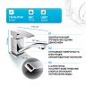 Смеситель для раковины Gappo G07 G4507 Хром латунь