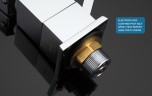 Смеситель для раковины Gappo G07 G4507 Хром латунь