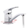 Смеситель для раковины Gappo G07 G4507 Хром латунь