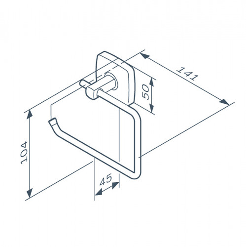 Держатель туалетной бумаги AM.PM Gem A9034122 Черный
